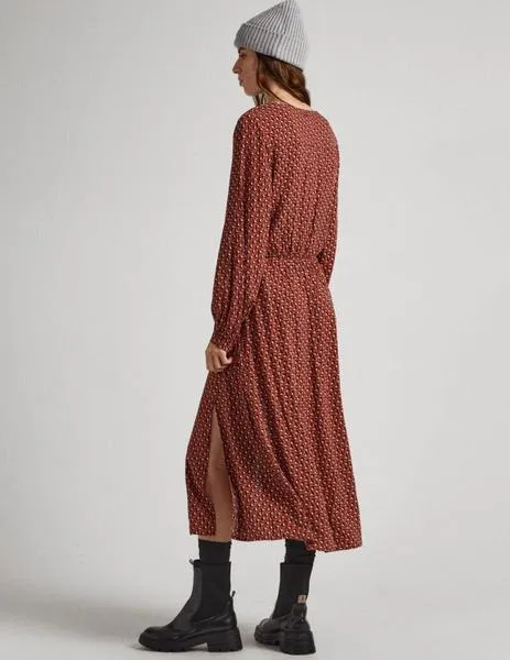 Vestido midi estampado geométrico Kari de PEPE JEANS