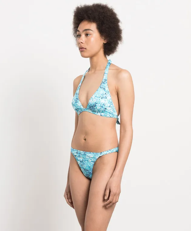 Vilebrequin Blue bodice from Fleche swimsuit in a print