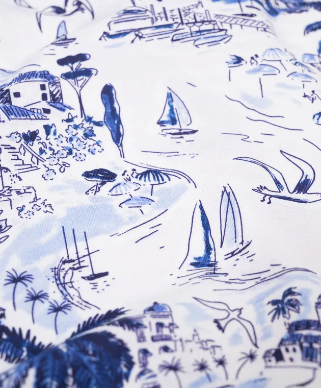 Vilebrequin Children's white swimsuit RIVIERA in print