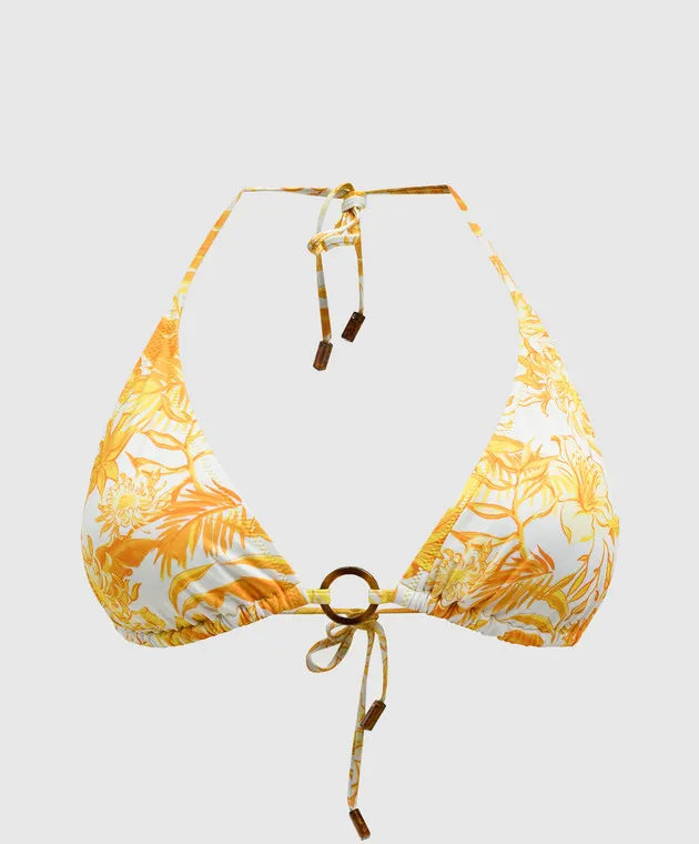 Vilebrequin White bodice from a swimsuit in TAHITI FLOWERS print