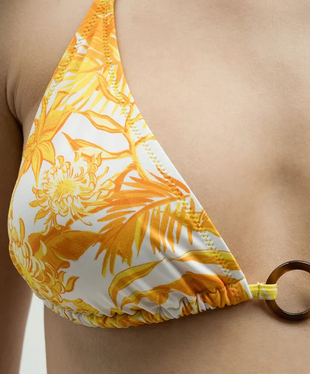 Vilebrequin White bodice from a swimsuit in TAHITI FLOWERS print