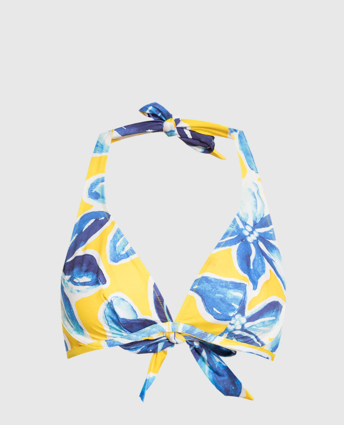 Vilebrequin Yellow bodice from Faith swimsuit in a print