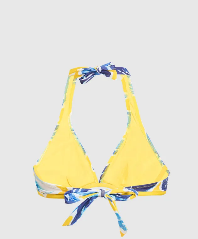 Vilebrequin Yellow bodice from Faith swimsuit in a print
