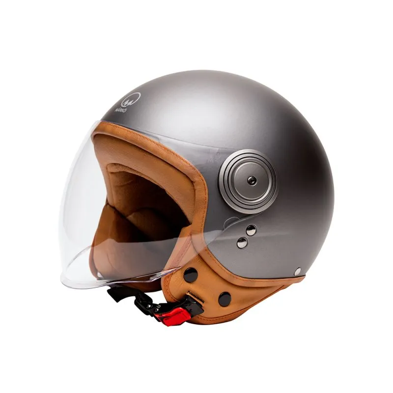 VINTAGE CASCO DE MOTO JET ELEMENTOS MAT TITAN MÂRKÖ