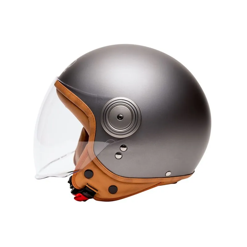 VINTAGE CASCO DE MOTO JET ELEMENTOS MAT TITAN MÂRKÖ