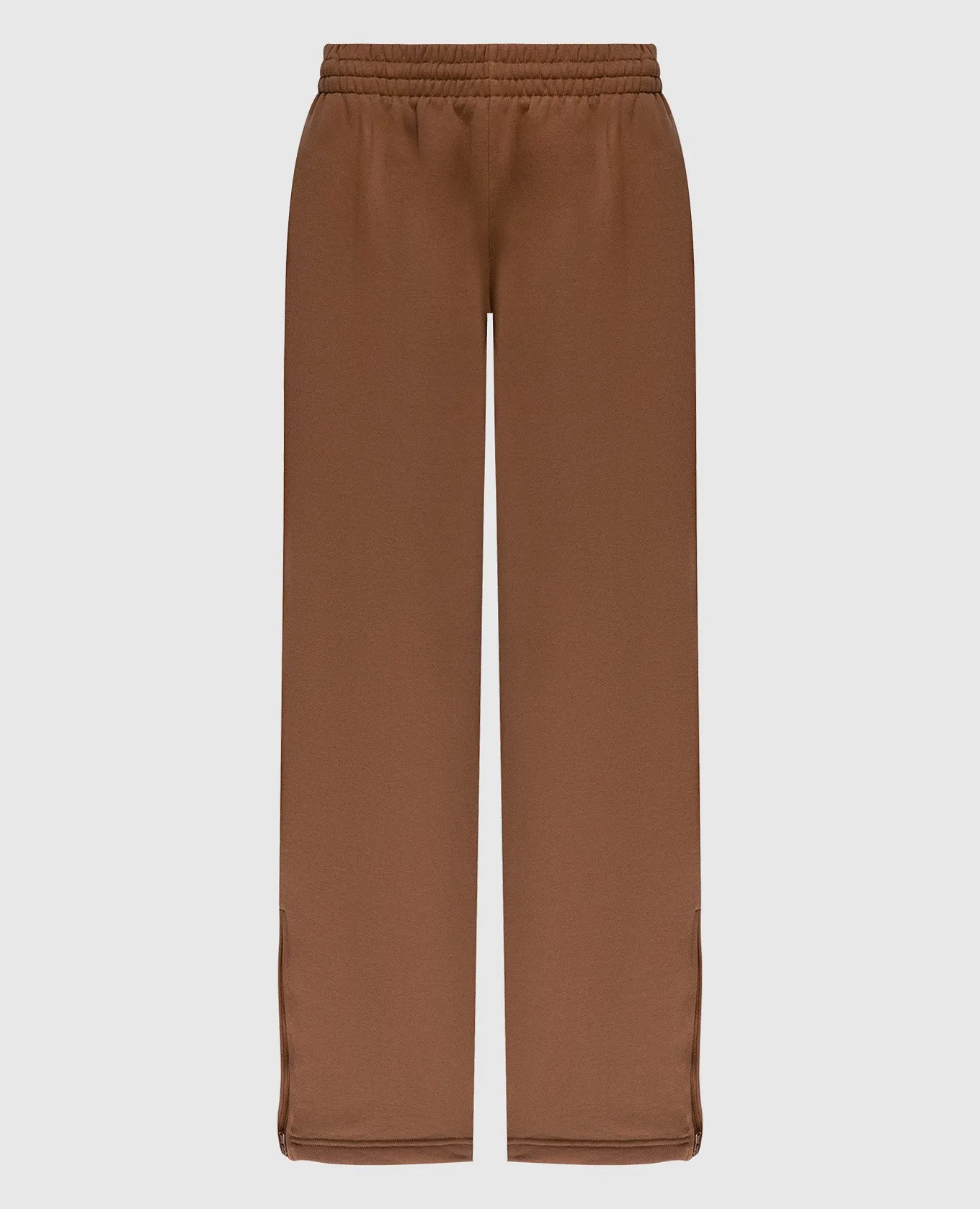WARDROBE.NYC Brown sweatpants with zippers
