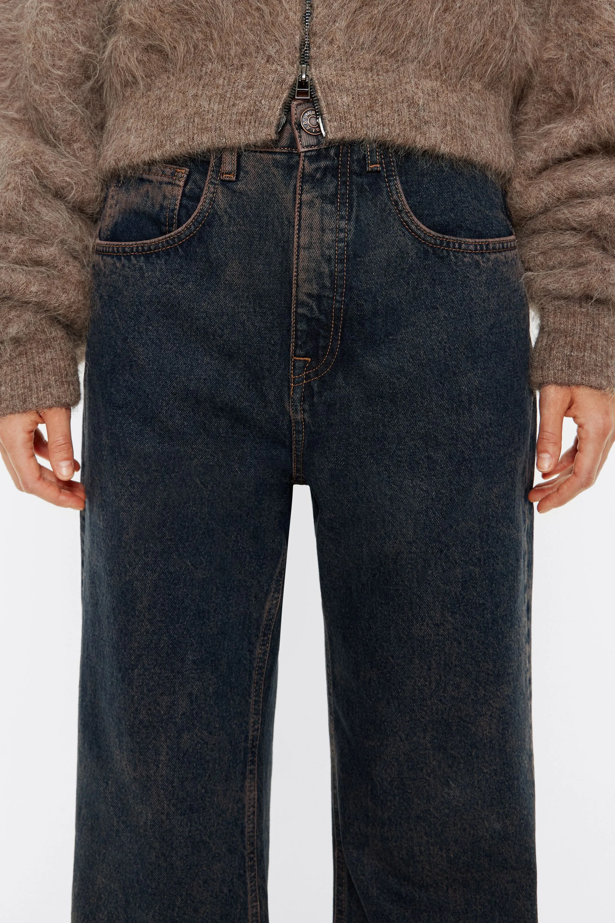 WIDE LEG  VAQUERO AZUL GRIS&AACUTE;CEO