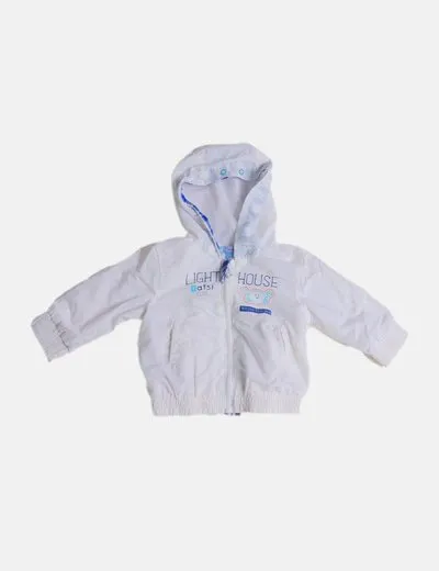 YATSI Chaqueta blanca impermeable