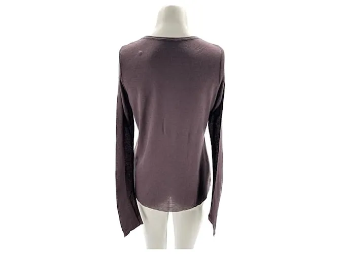 ZADIG & VOLTAIRE Tops Camiseta.Algodón S Internacional Púrpura 