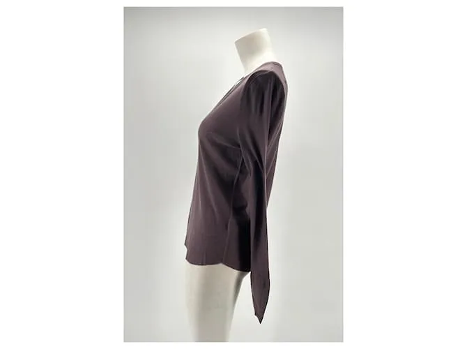 ZADIG & VOLTAIRE Tops Camiseta.Algodón S Internacional Púrpura 