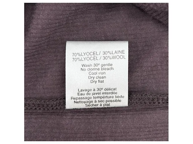 ZADIG & VOLTAIRE Tops Camiseta.Algodón S Internacional Púrpura 