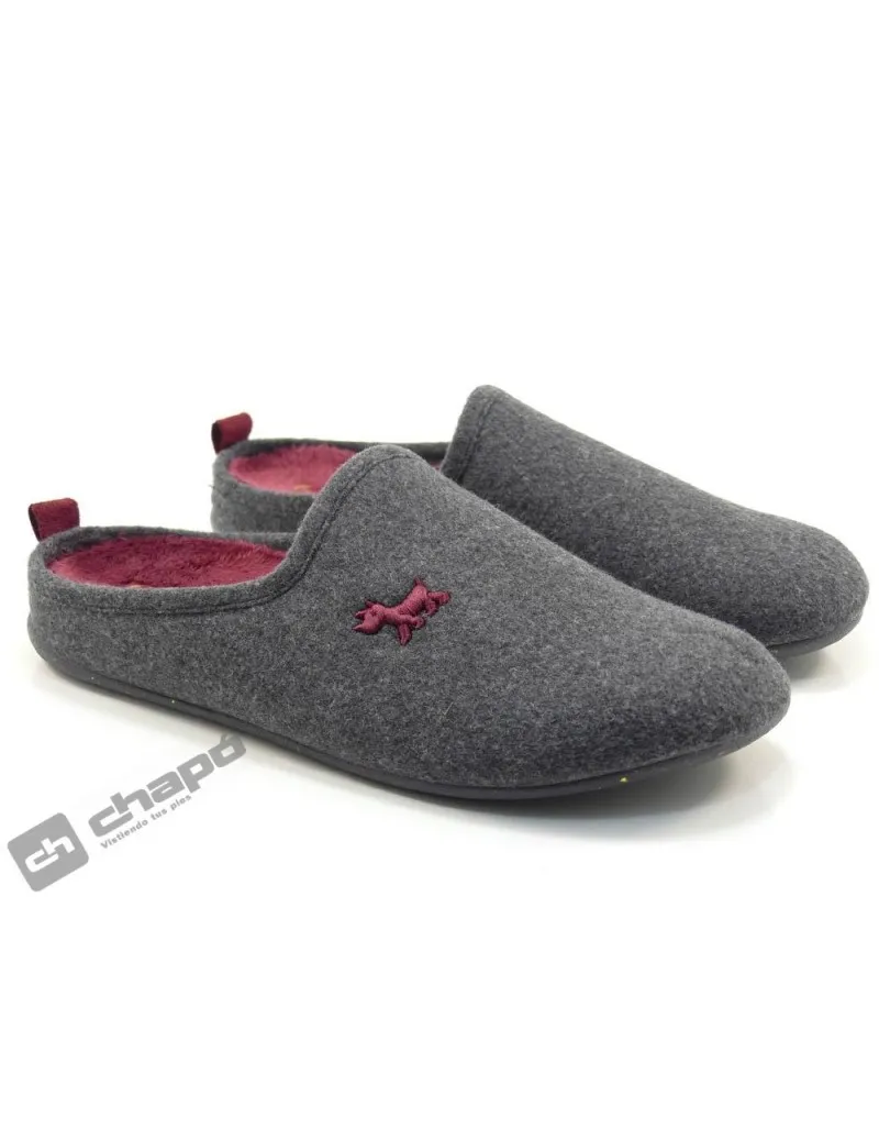 Zapatilla De Casa Antracita GarzÓn Zapatillas 8003.404