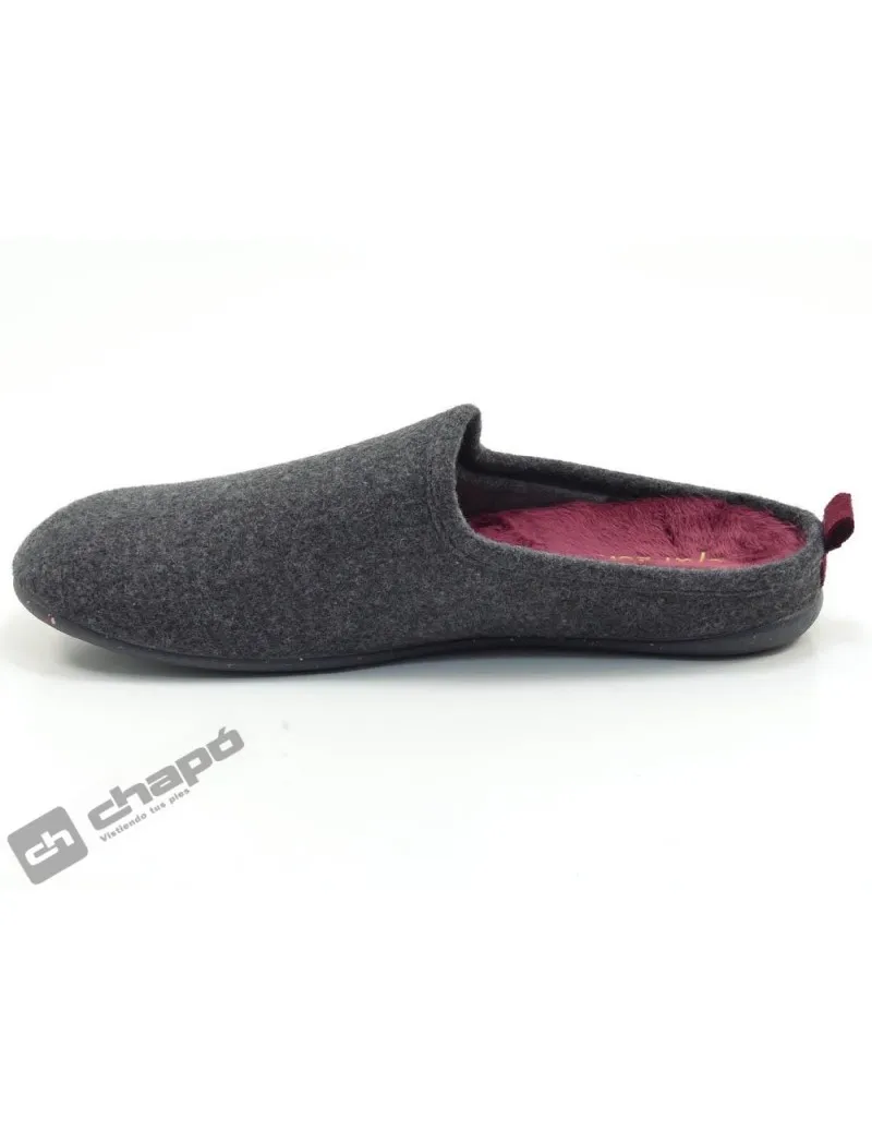 Zapatilla De Casa Antracita GarzÓn Zapatillas 8003.404