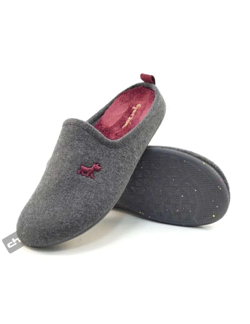 Zapatilla De Casa Antracita GarzÓn Zapatillas 8003.404