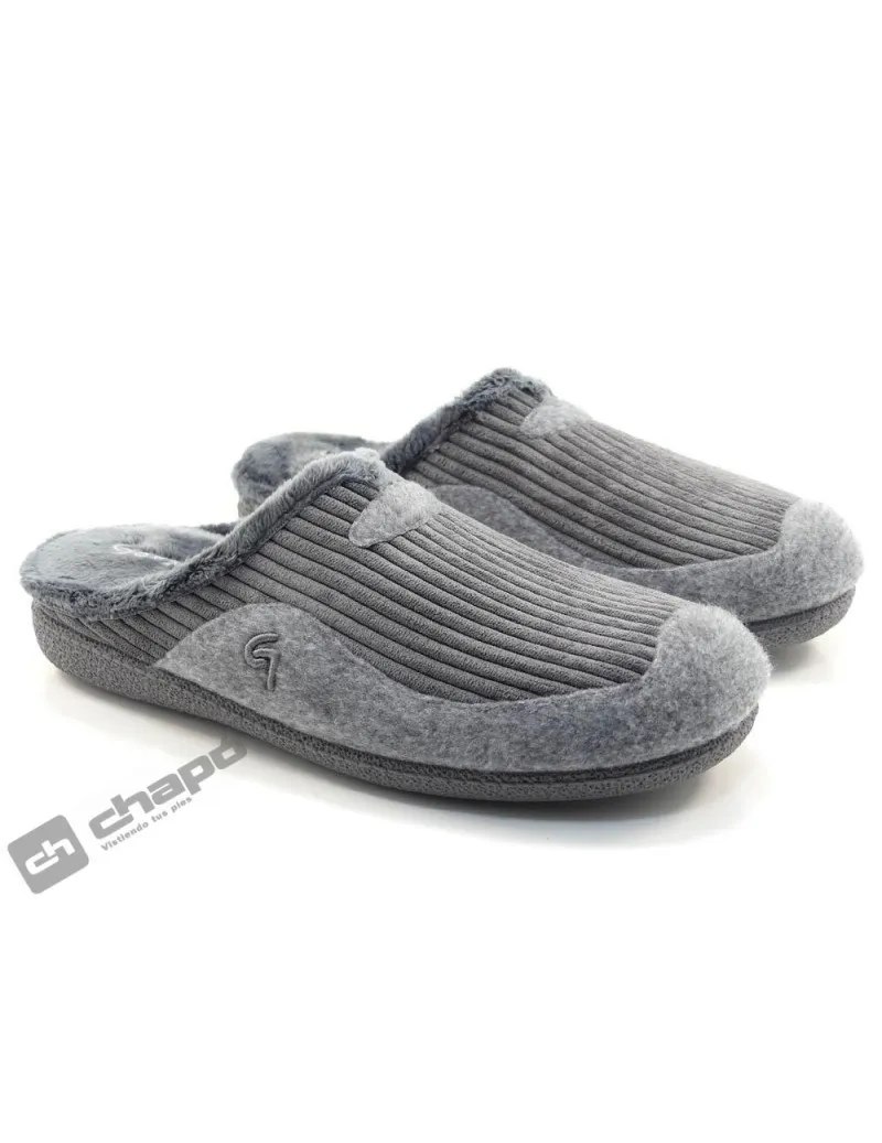 Zapatilla De Casa Gris GarzÓn Zapatillas 11460.572