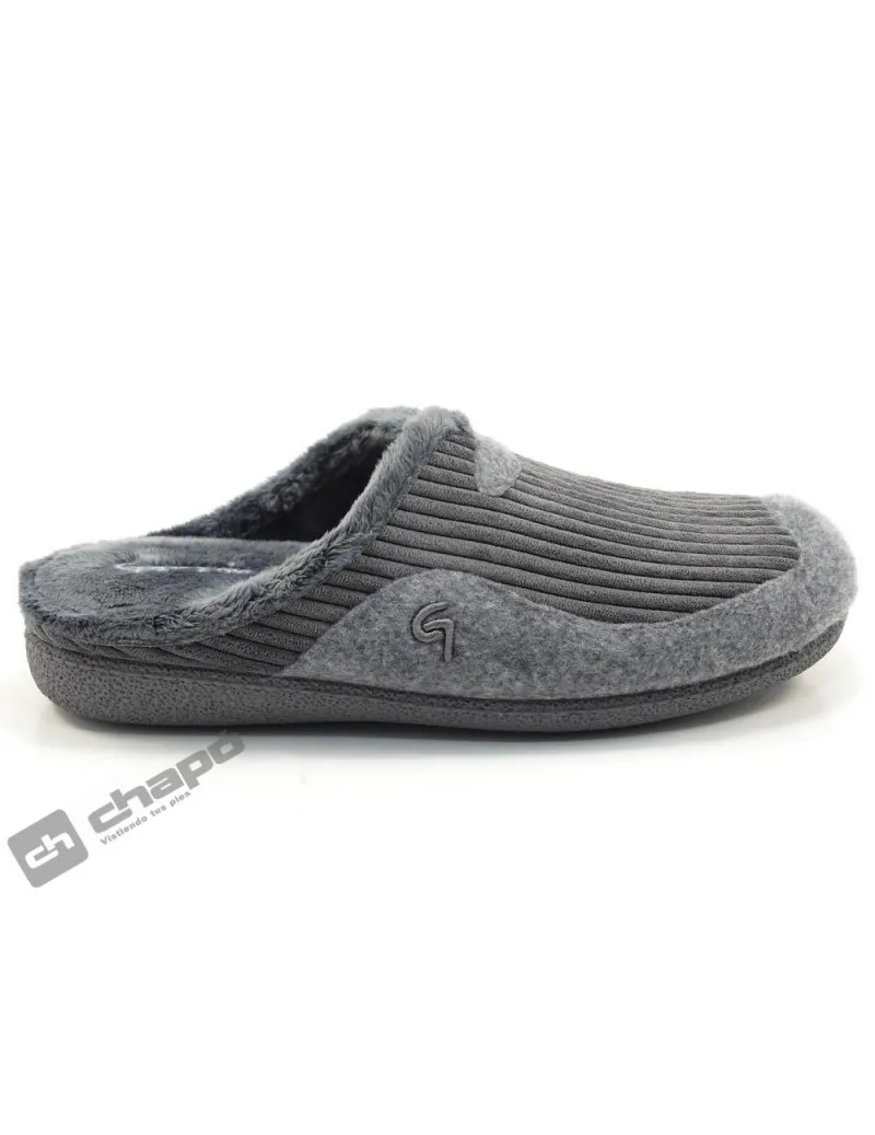 Zapatilla De Casa Gris GarzÓn Zapatillas 11460.572