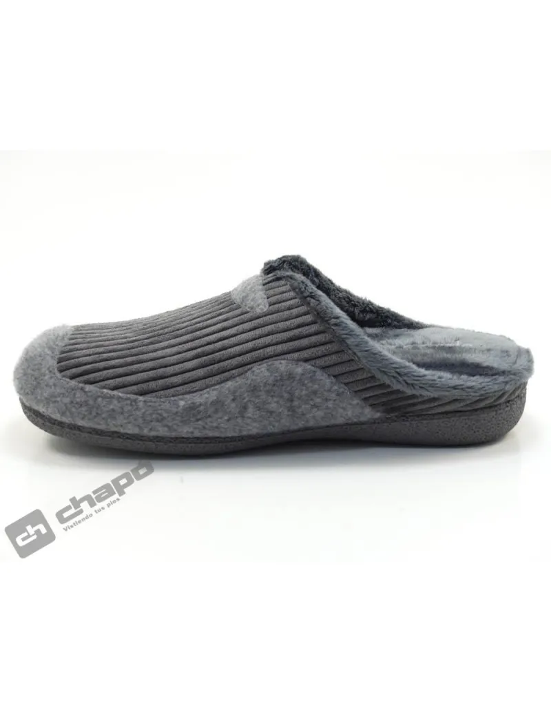 Zapatilla De Casa Gris GarzÓn Zapatillas 11460.572