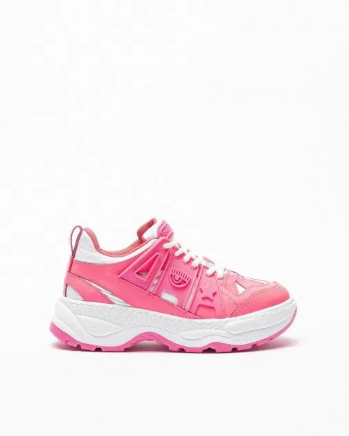 Zapatillas blancas Chiara Ferragni CF3101 Rosa