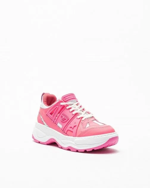 Zapatillas blancas Chiara Ferragni CF3101 Rosa