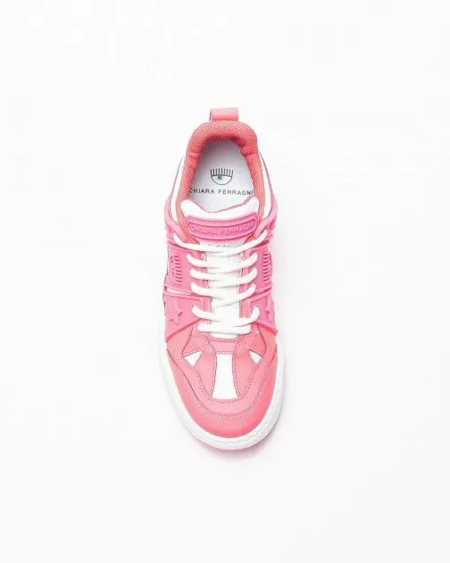 Zapatillas blancas Chiara Ferragni CF3101 Rosa