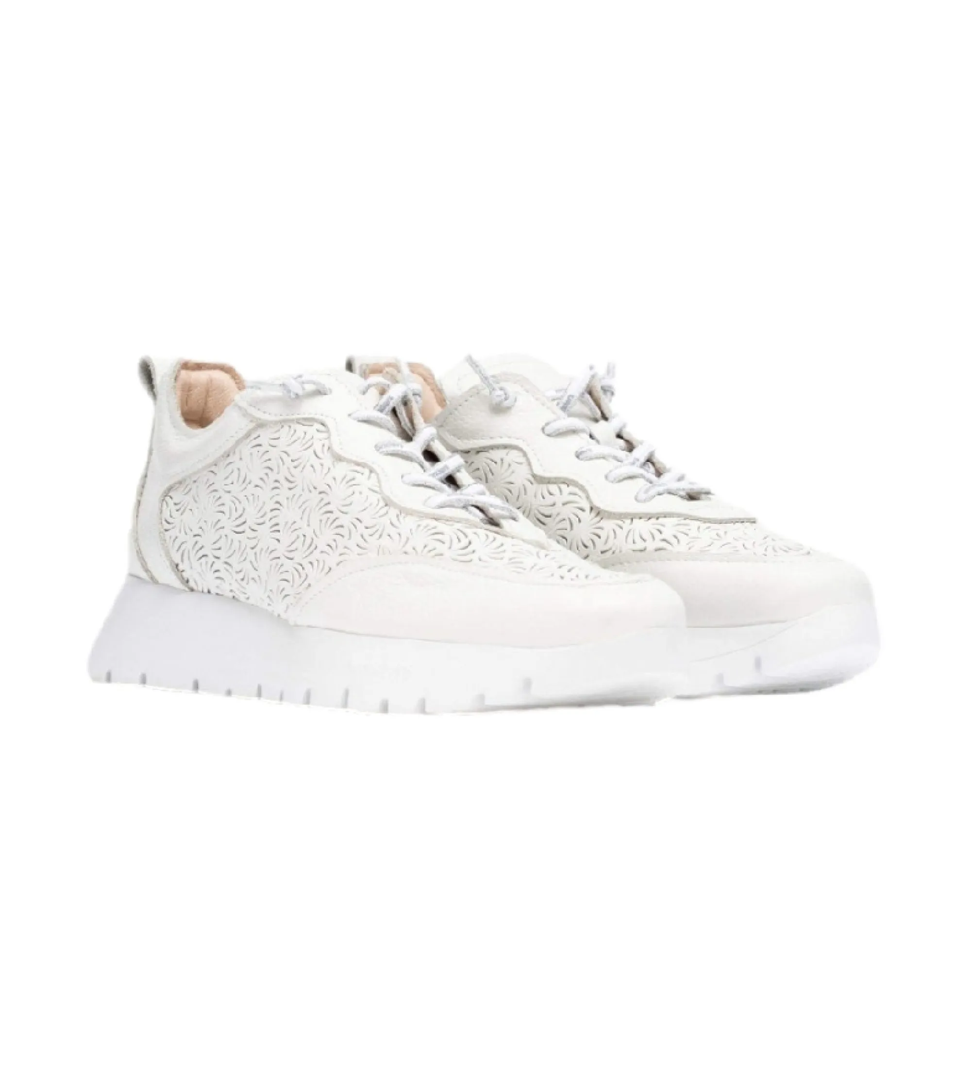 Zapatillas de piel Cario blanco