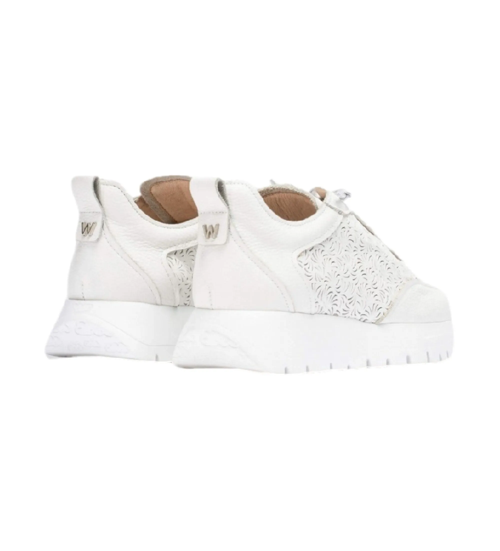 Zapatillas de piel Cario blanco