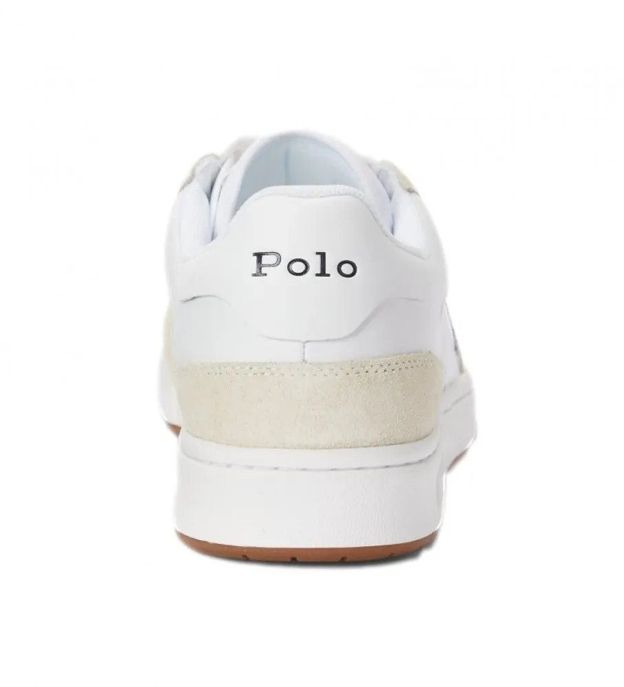 Zapatillas de piel Court blanco