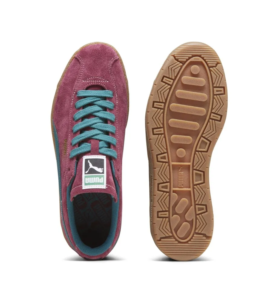 Zapatillas de piel Delphin granate