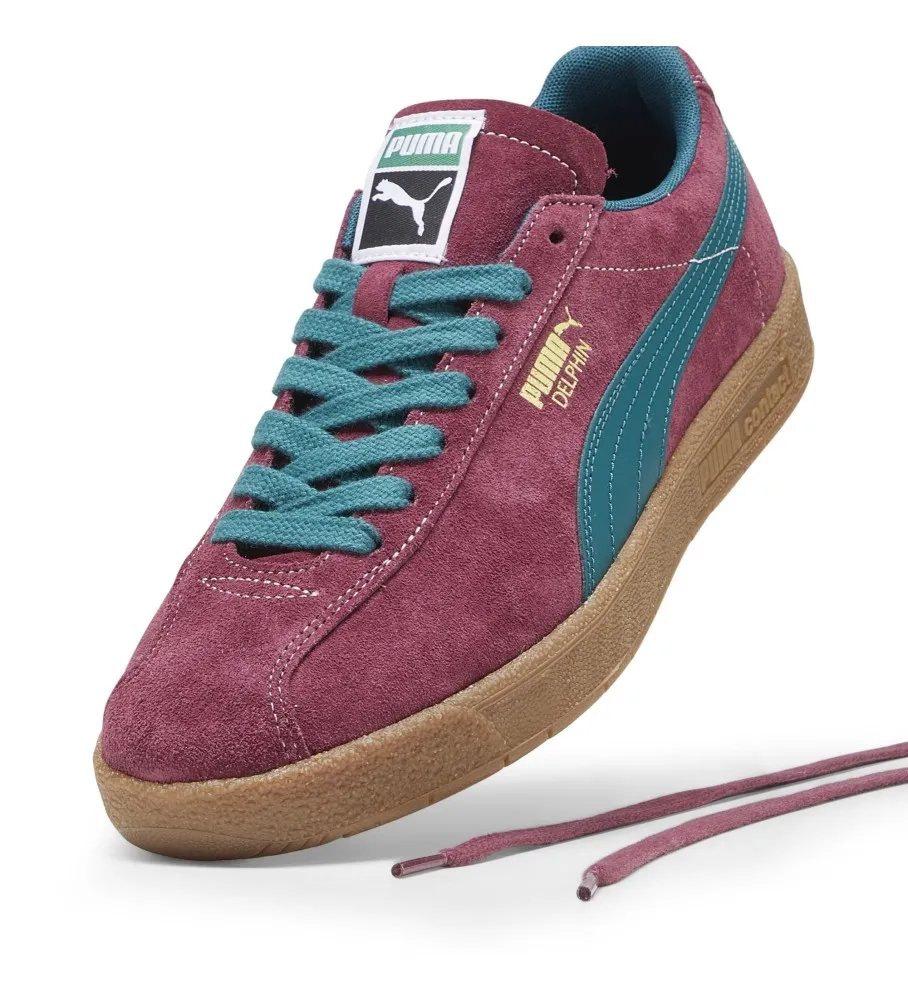 Zapatillas de piel Delphin granate