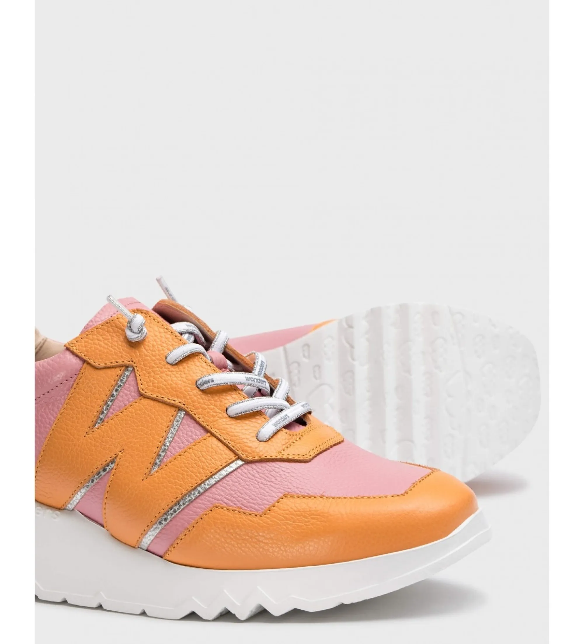 Zapatillas de piel Kyoto naranja