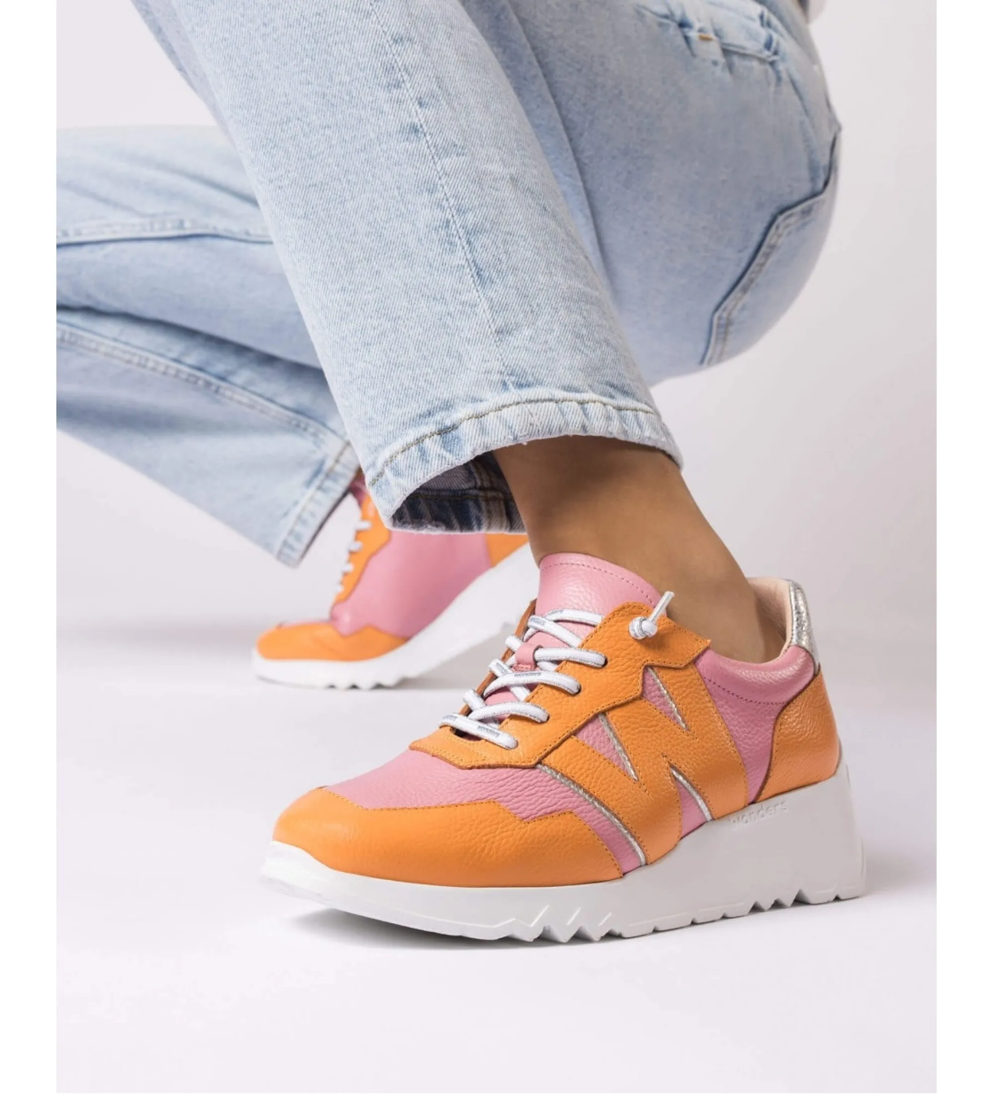 Zapatillas de piel Kyoto naranja