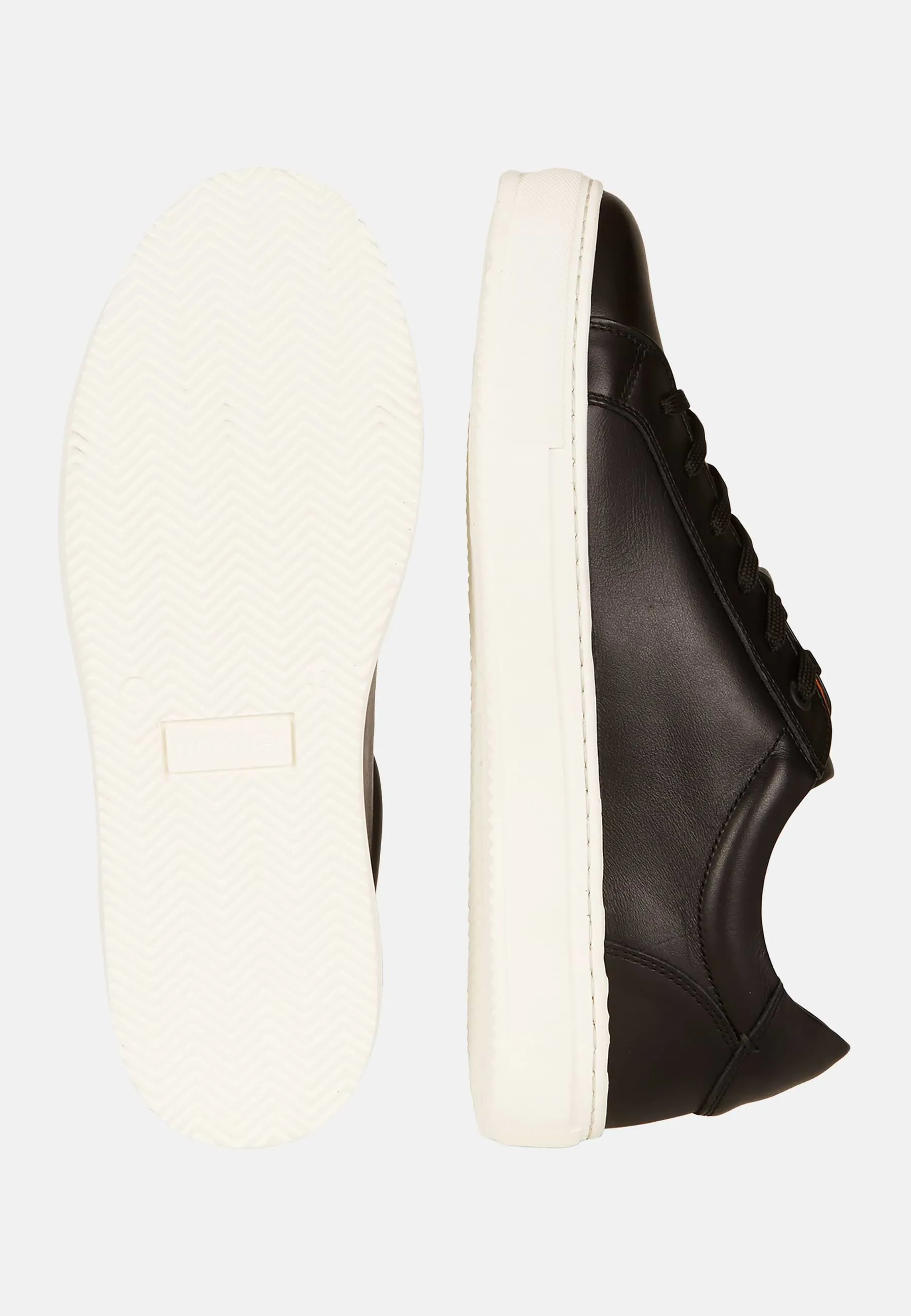 Zapatillas De Piel Negra