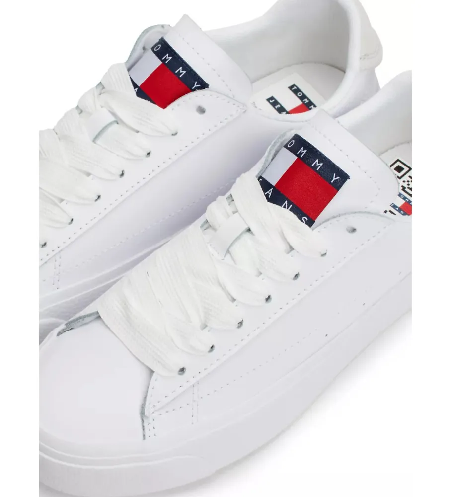Zapatillas de piel Nola blanco