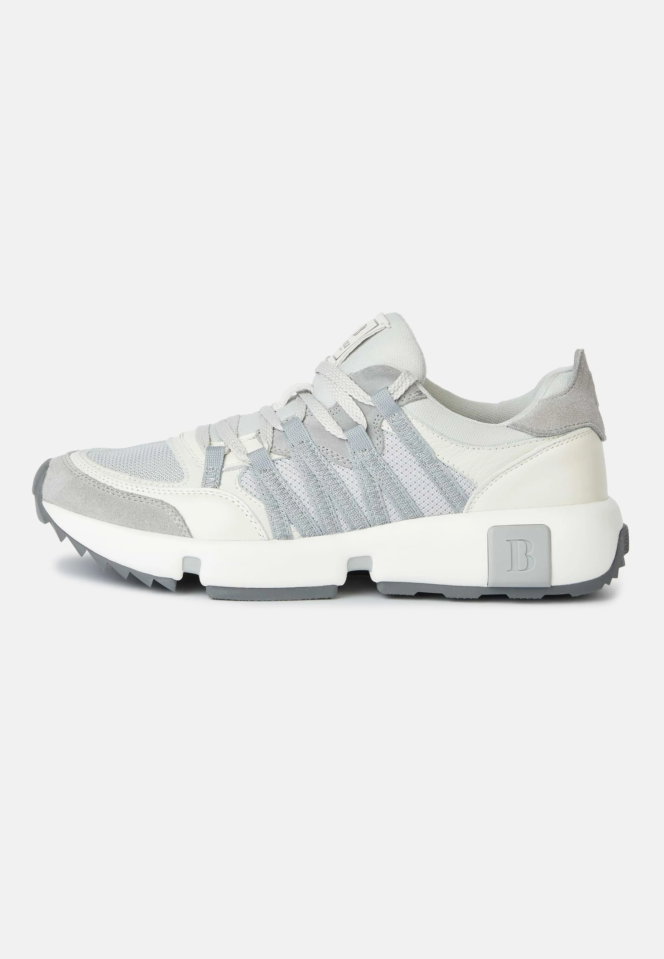 Zapatillas De Piel Y Tejido Técnico