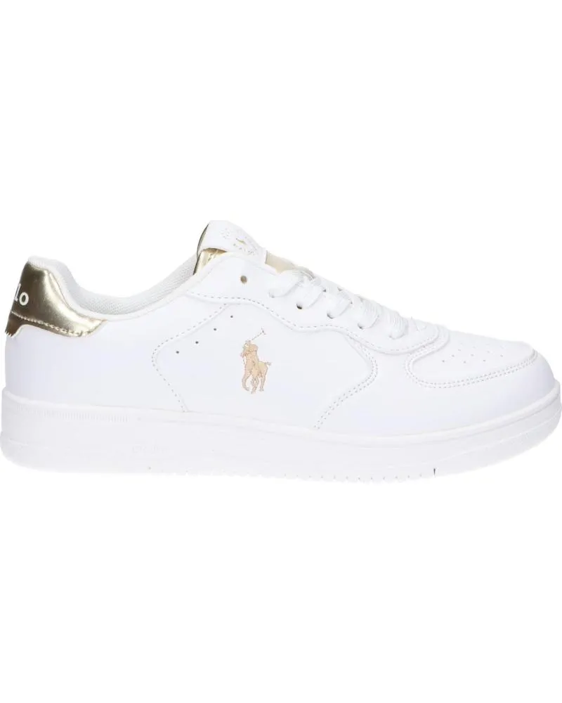 ZAPATILLAS DEPORTE POLO RALPH LAUREN  DE MUJER RL01248100 MASTERS COURT  WHITEGOLD