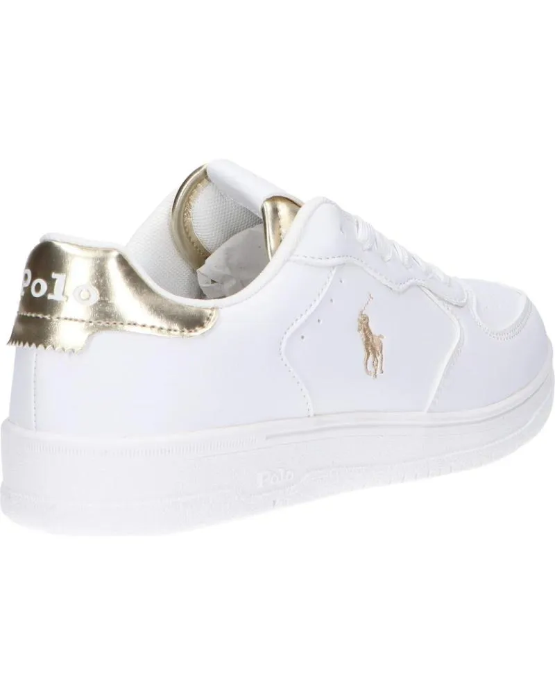ZAPATILLAS DEPORTE POLO RALPH LAUREN  DE MUJER RL01248100 MASTERS COURT  WHITEGOLD