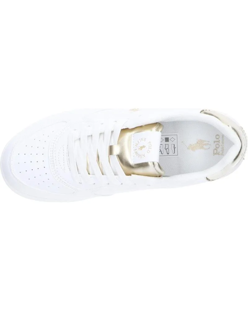 ZAPATILLAS DEPORTE POLO RALPH LAUREN  DE MUJER RL01248100 MASTERS COURT  WHITEGOLD