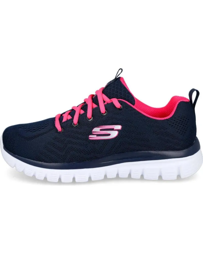 ZAPATILLAS DEPORTE SKECHERS  DE MUJER 12615 GRACEFUL  GET CONNECTED  AZUL