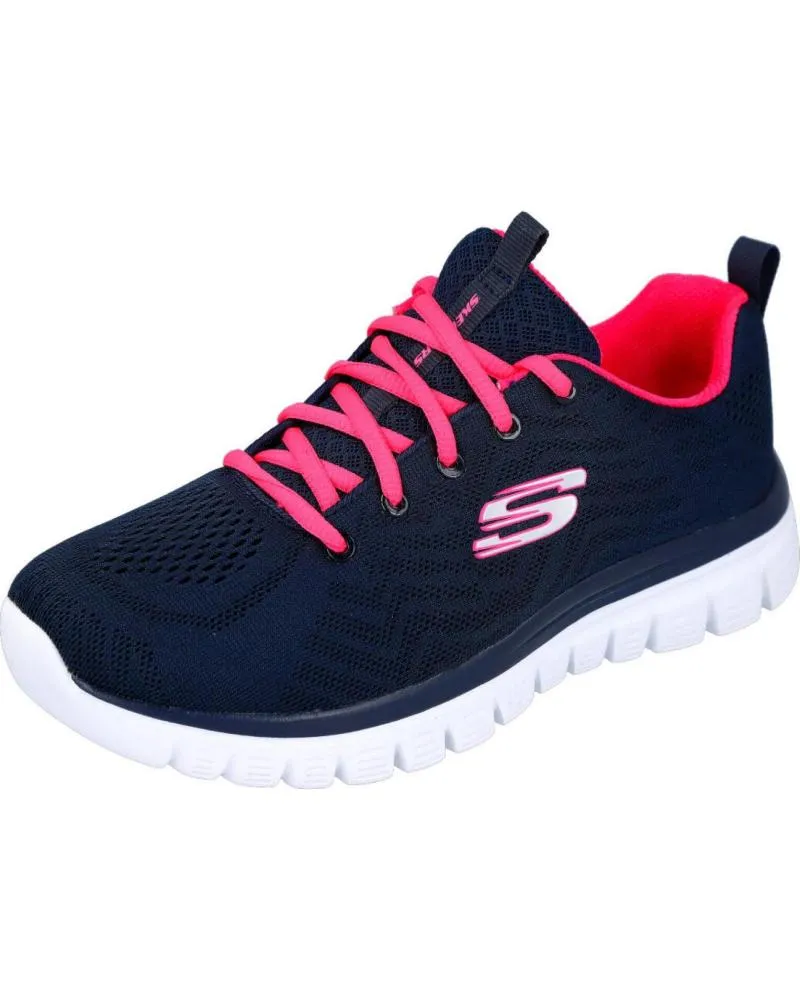ZAPATILLAS DEPORTE SKECHERS  DE MUJER 12615 GRACEFUL  GET CONNECTED  AZUL