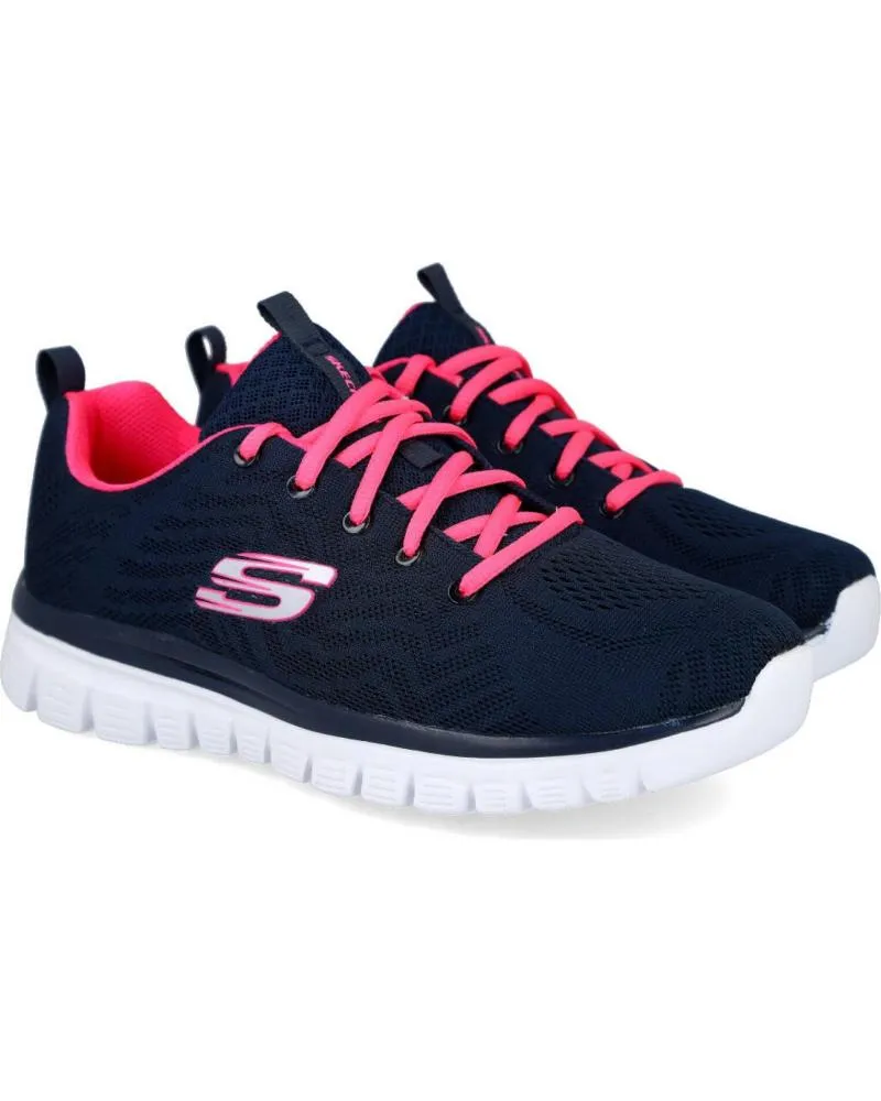 ZAPATILLAS DEPORTE SKECHERS  DE MUJER 12615 GRACEFUL  GET CONNECTED  AZUL