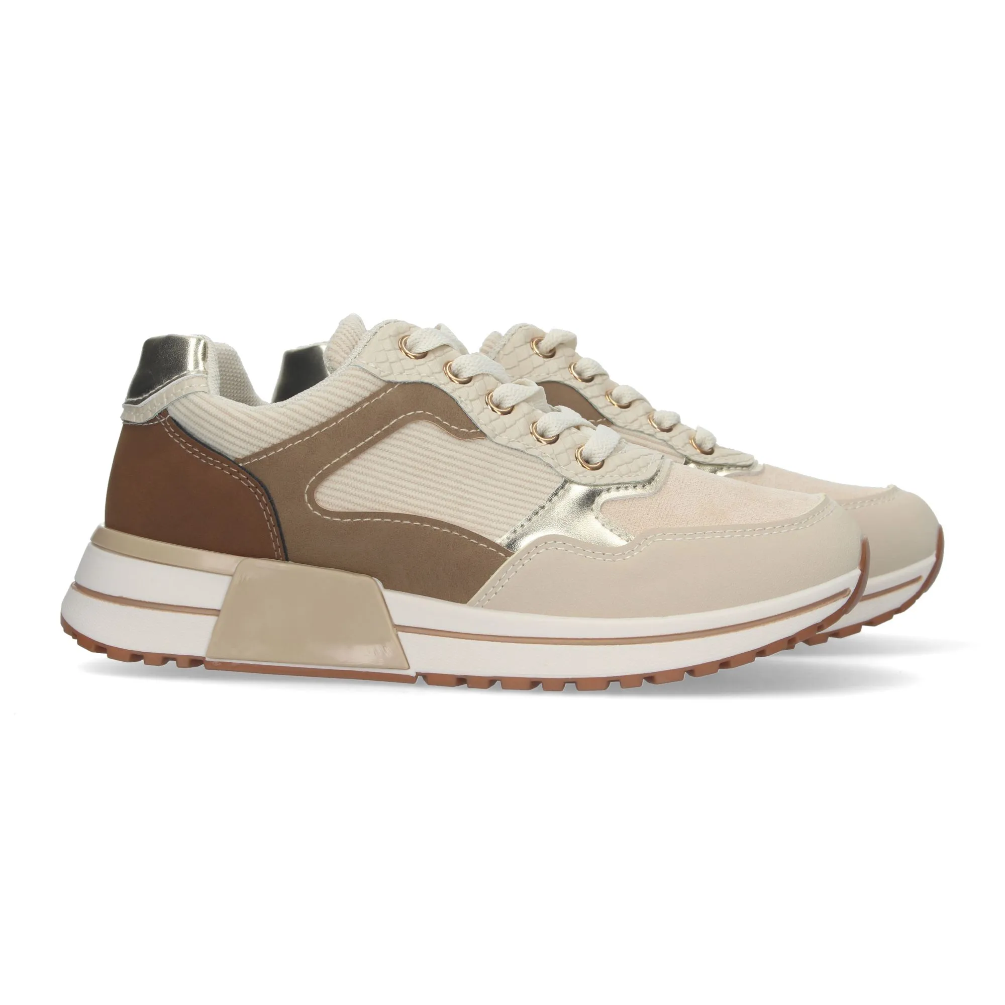 ZAPATILLAS DEPORTIVAS MUJER CóMODAS MUJER COLOR BEIGE BO111