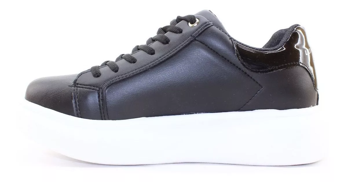 Zapatillas Urbanas Dama Mujer Plataforma Cordon Milan Carg