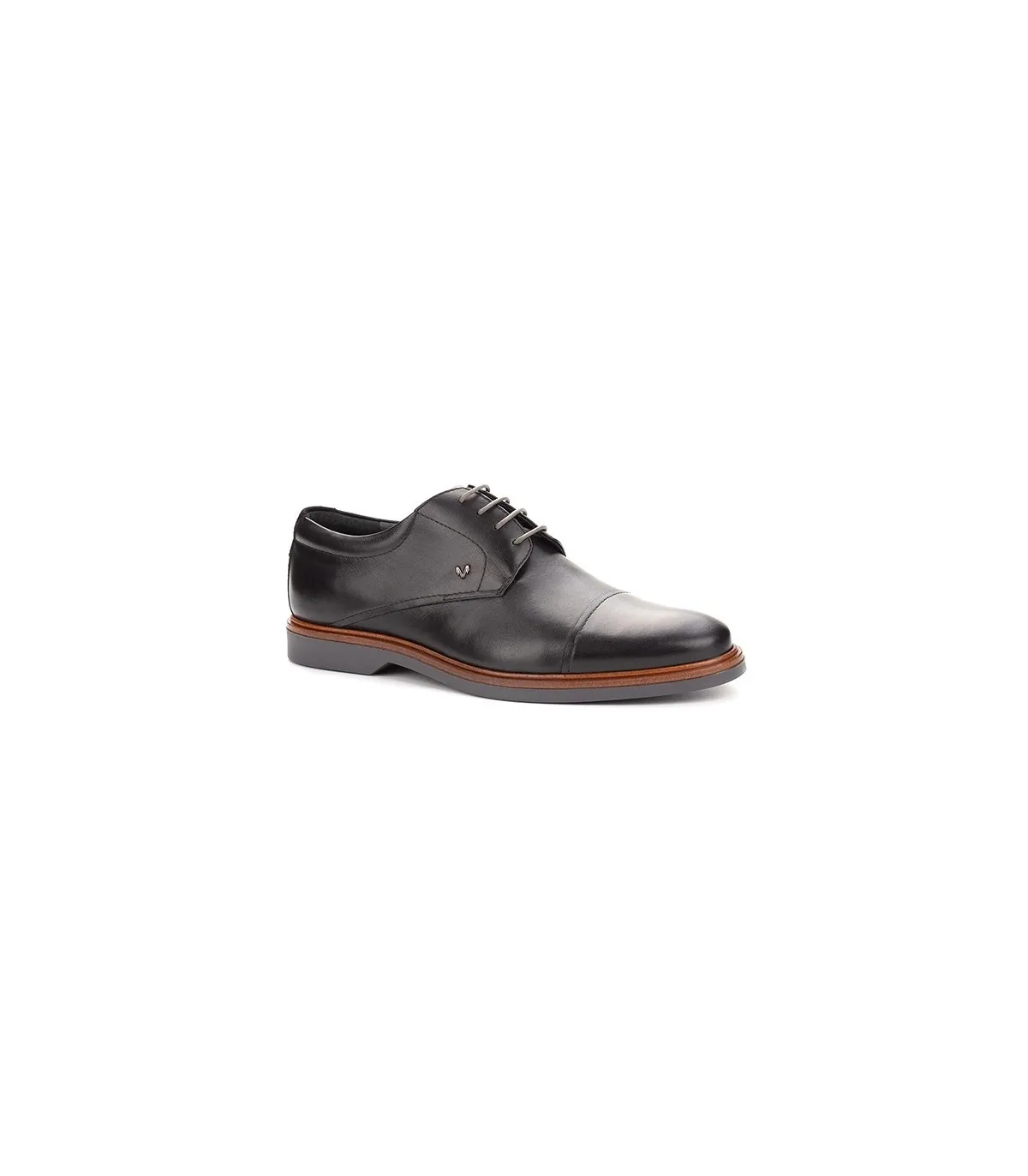 Zapato de cordones Oxford negro