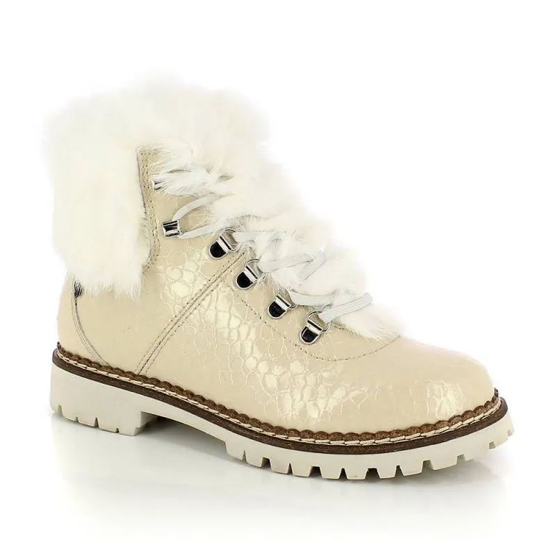 Zapato de invierno Kimberfeel Astana (Croco Creme) mujer