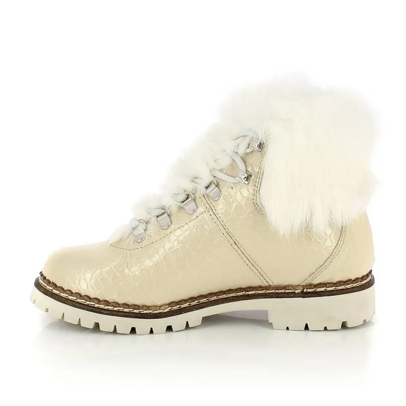 Zapato de invierno Kimberfeel Astana (Croco Creme) mujer