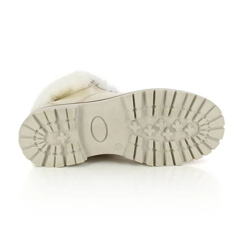 Zapato de invierno Kimberfeel Astana (Croco Creme) mujer