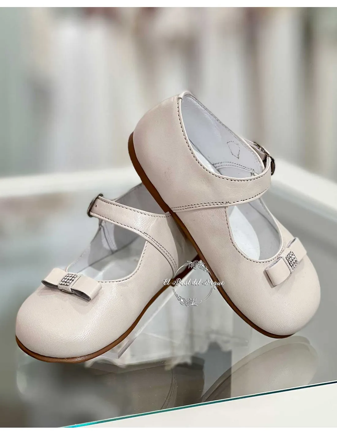 Zapato Merceditas Niña Bebé Ruth Secret Beig