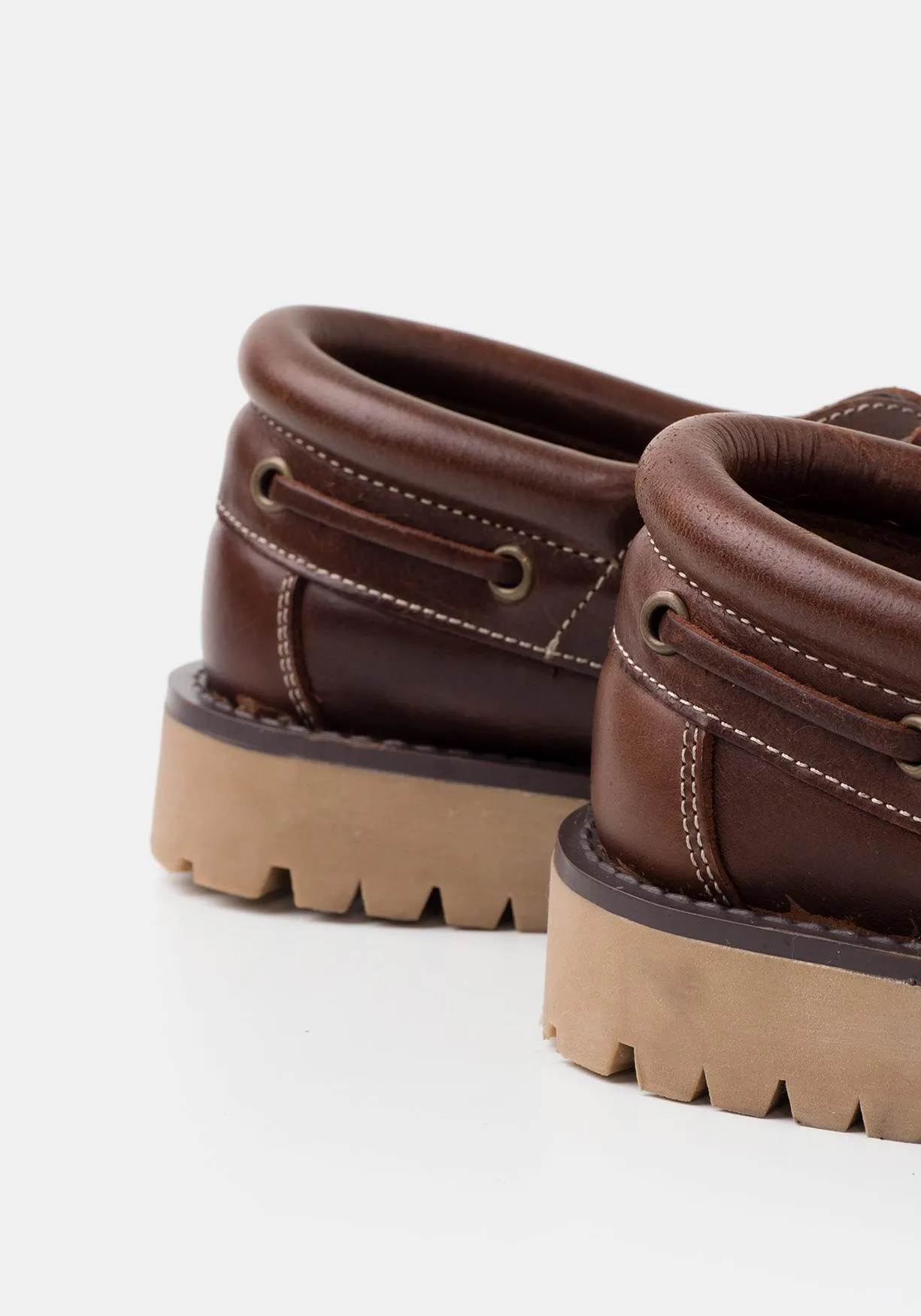 Zapatos náuticos de piel para Niño TEX (Tallas 31 a 42)