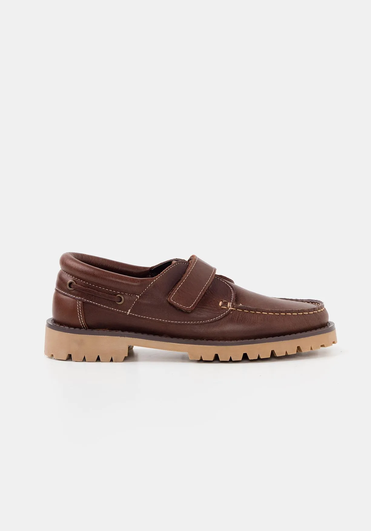 Zapatos náuticos de piel para Niño TEX (Tallas 31 a 42)