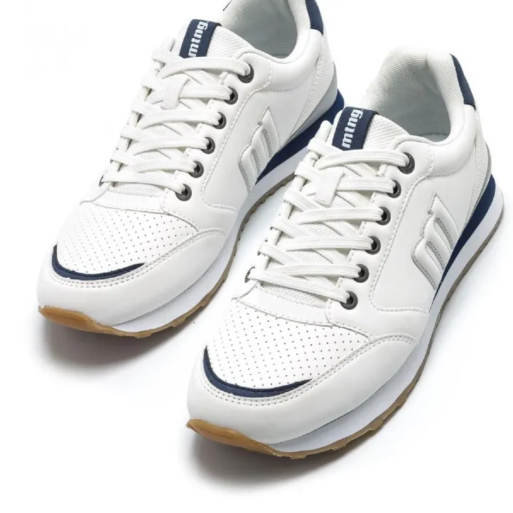 Zapatos sport Mustang 084697 blancas con detalles en azul y gris
